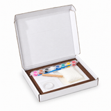 Paw & Cosy Print Kit with walnut frame and accessories in its open box